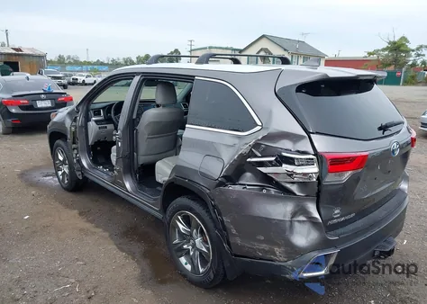 2018 Toyota Highlander Hybrid Limited Platinum из США, поврежденный, VIN 5TDDGRFH6JS040189